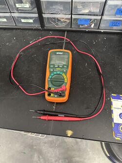 A photo of the Extech X503 Multimeter in the Makerspace.