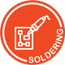 Orange "soldering" icon