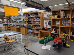 A view of the inside of the Makerspace