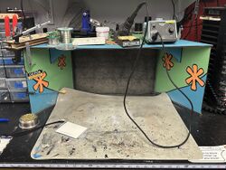A photo of the Weller WES50 Soldering Station in the Makerspace.