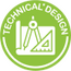 Green "technical design" icon